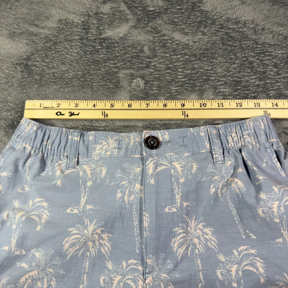 Chubbies Everyday Shorts Mens Small Light Blue Palm Tree Print 6 Inch Inseam